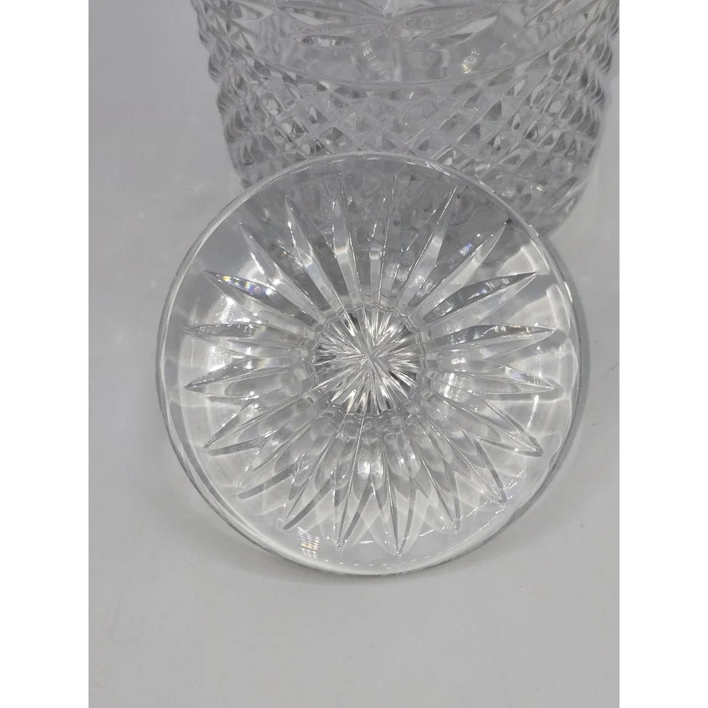 Galway Irish Crystal Biscuit Barrel Cookie Jar Cut Crystal Lidded Canister